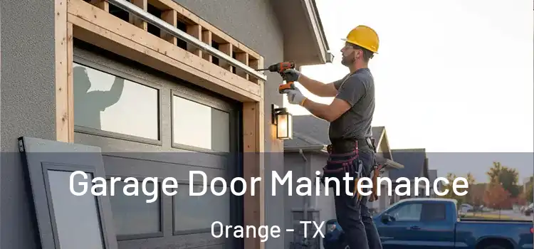Garage Door Maintenance Orange - TX